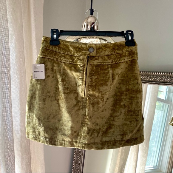 Free People velvet mini skirt - Picture 5 of 14
